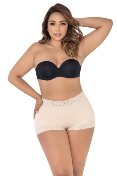 REF. 3009 Panty Extra Corto Control De Abdomen Bajo Y Realce Invisible.